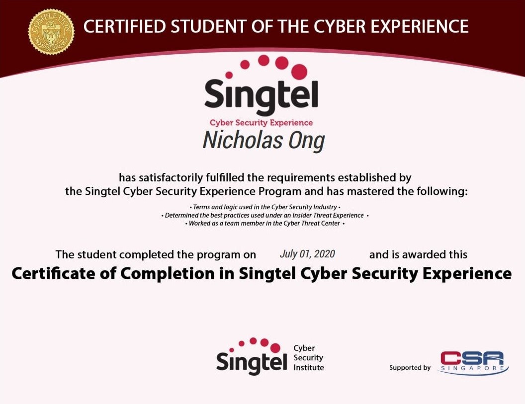 Singtel Cyber Experience